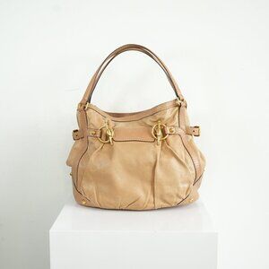 Gucci Horsebit Jockey Tote Bag Beige